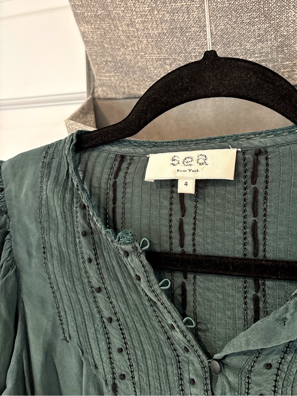 Sea New York Azzedine Embroidered Blouse 4 - Picture 5 of 7